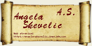 Angela Skevelić vizit kartica